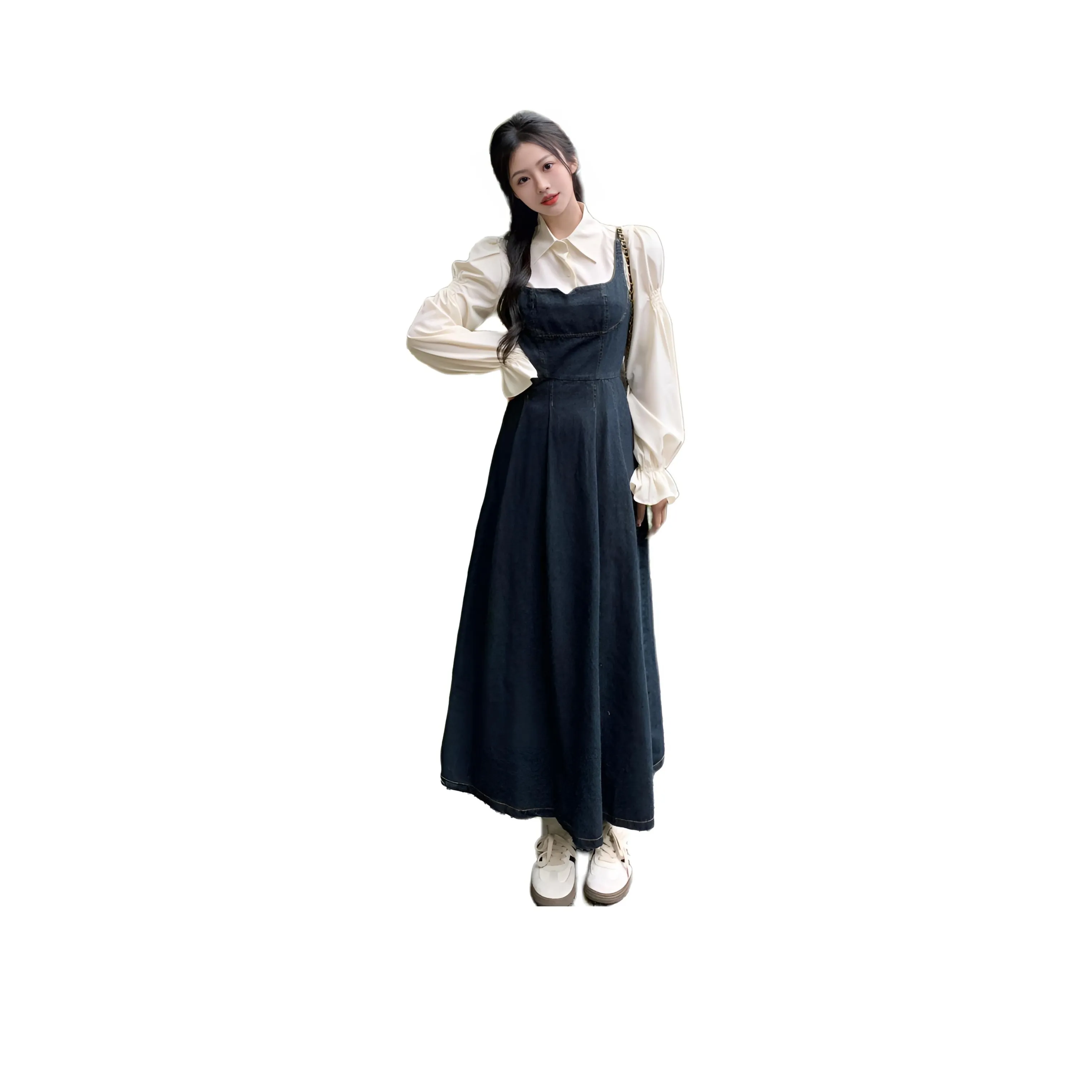 ZCDECO Темно-синий женский комплект с юбкой