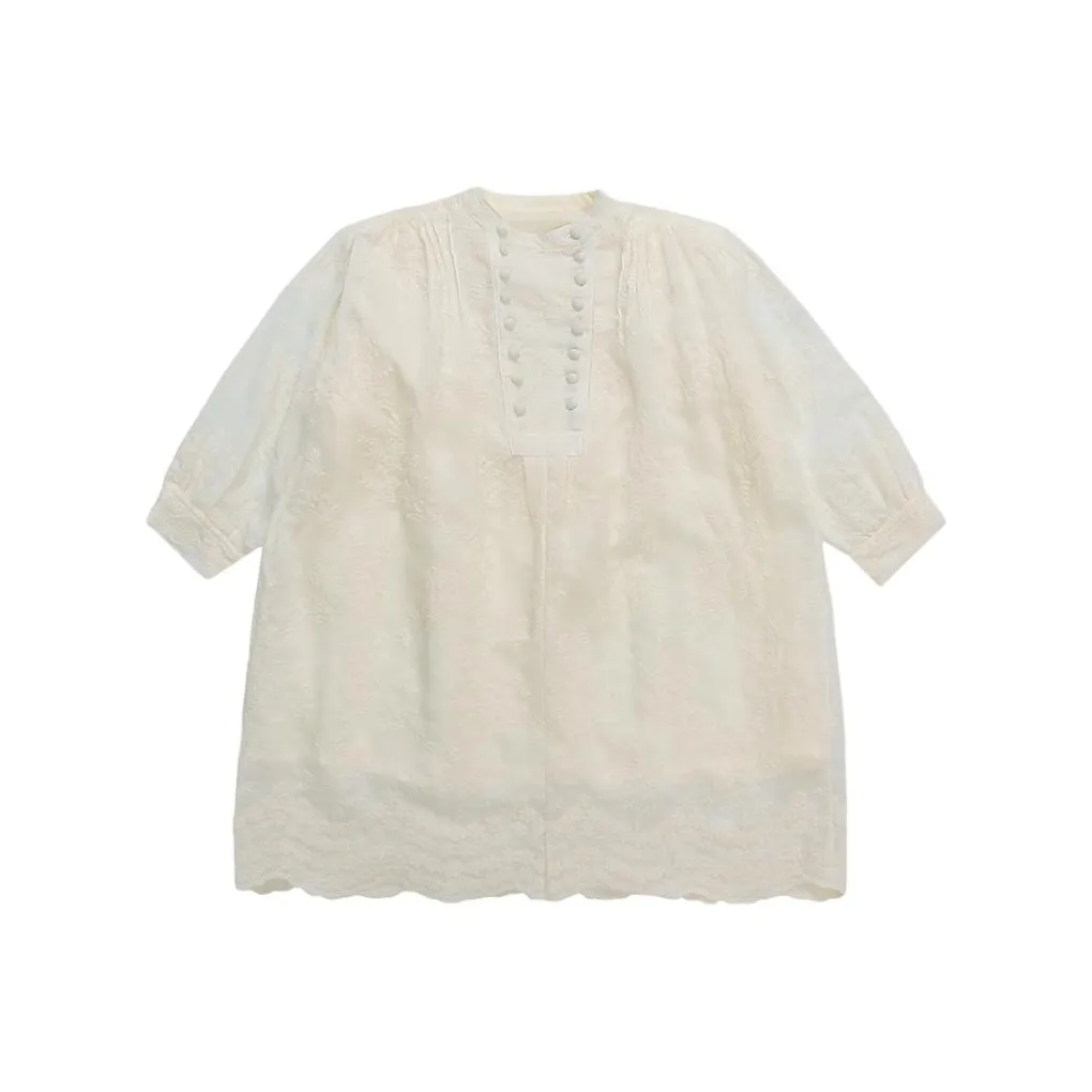 SUPEREDGE Двойное платье с вырезом полностью украшенное вышивкой