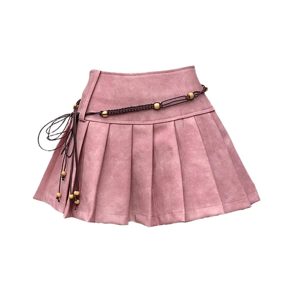 Кожаные короткие юбки MM женские