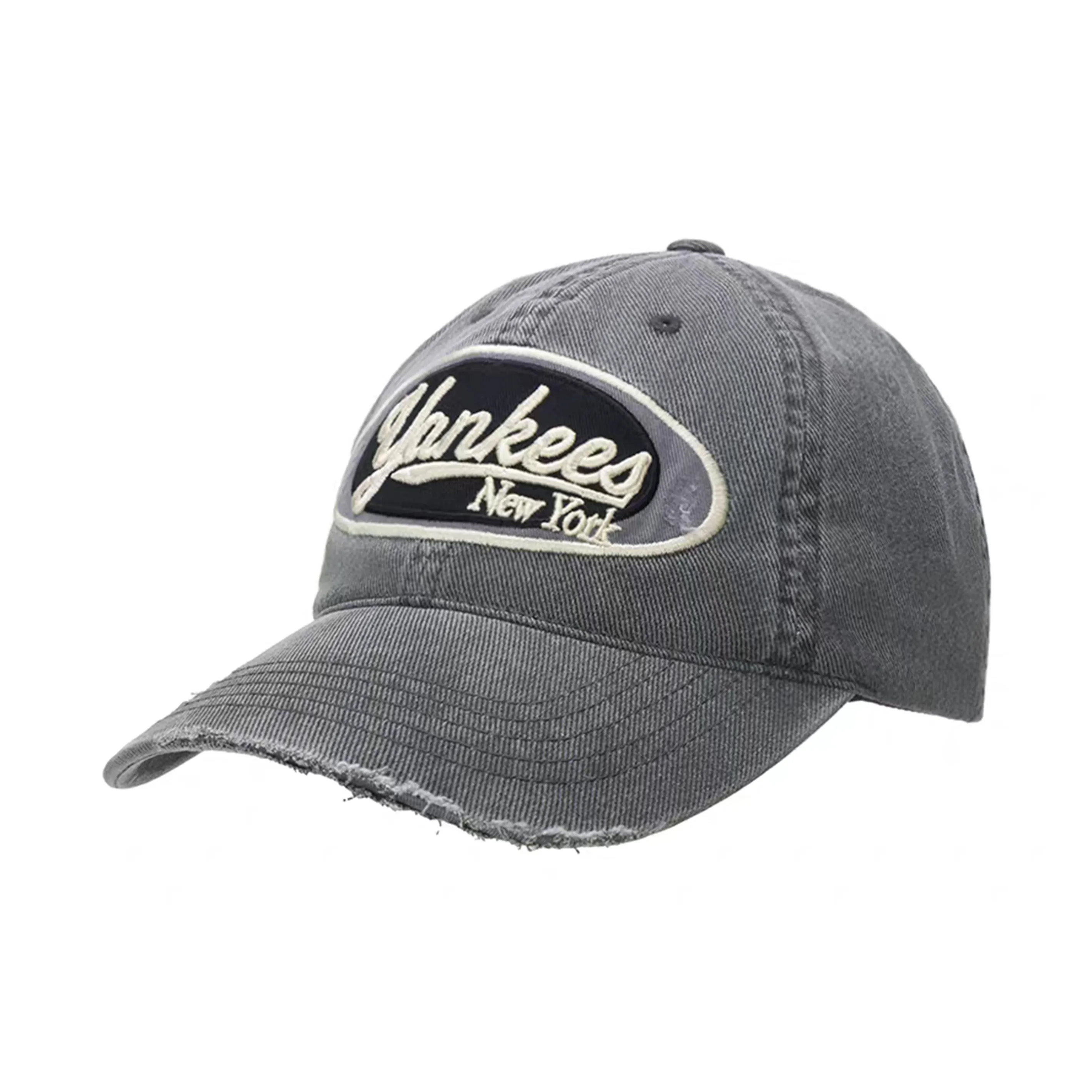 MLB New York Yankees Хлопковые кепки унисекс серые