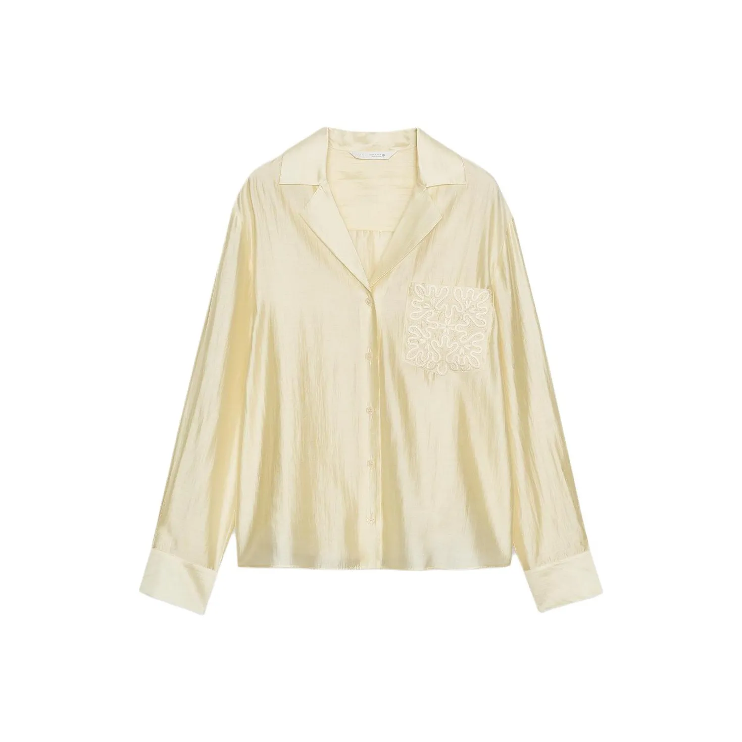 ZARA ZW Series Желтые Женские Рубашки