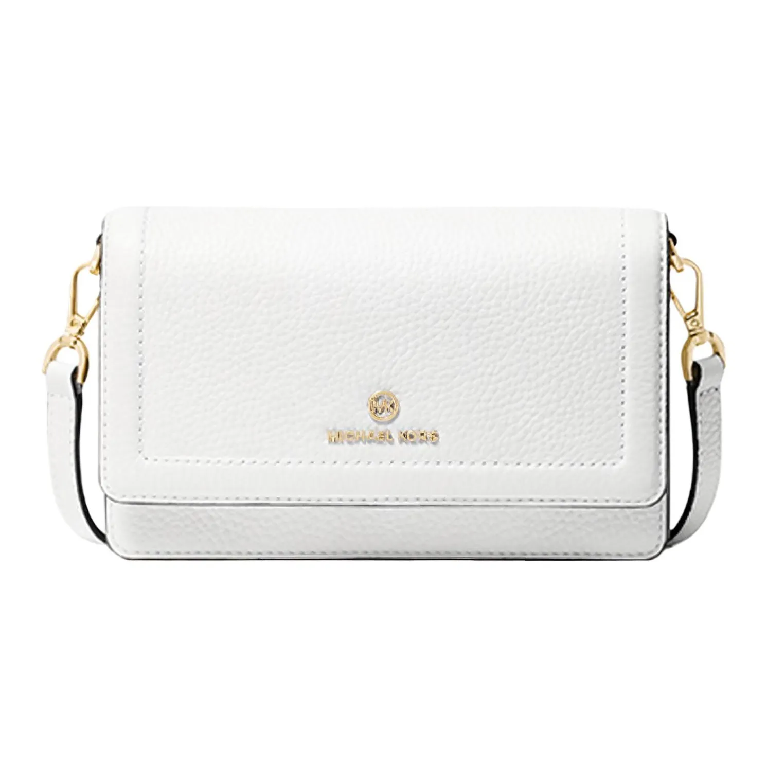 MICHAEL KORS Jet Set Charm Cow Leather Crossbody Bags Small Women's Pure White