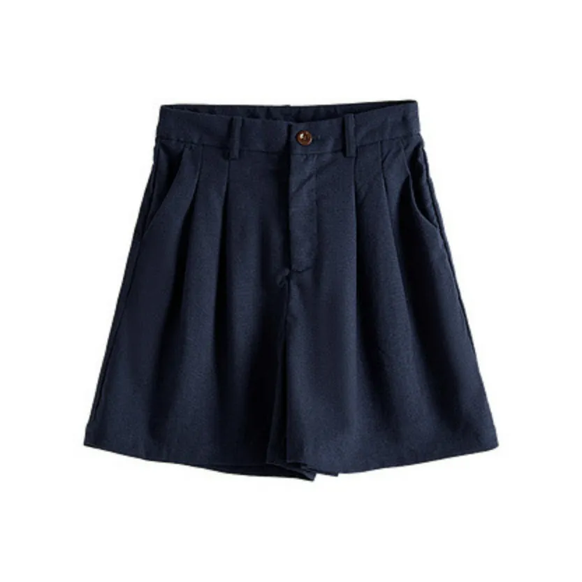 SLLSKY Женские Повседневные Шорты Темно-Королевский Синий