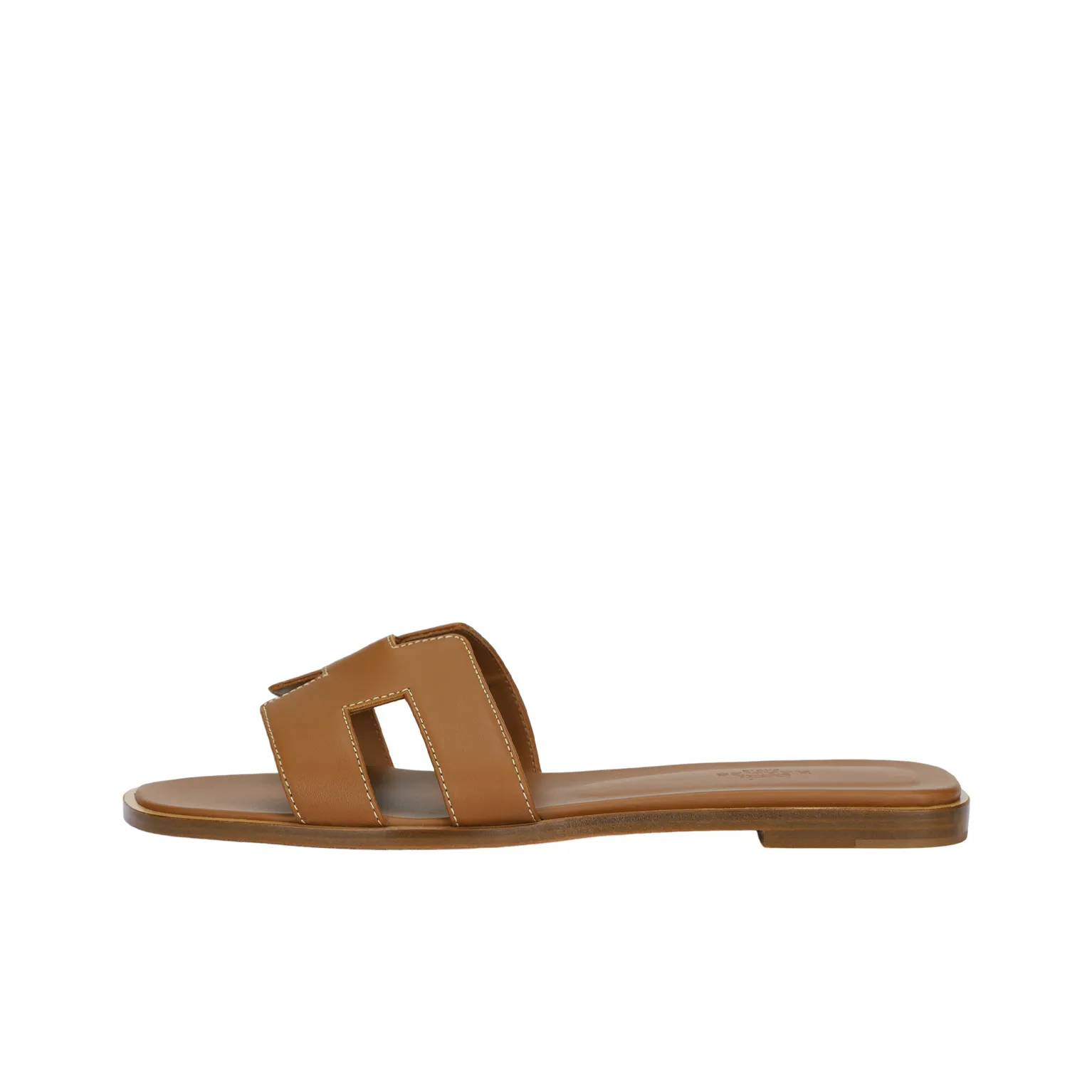 HERMES Oran Sandals Brown Women's