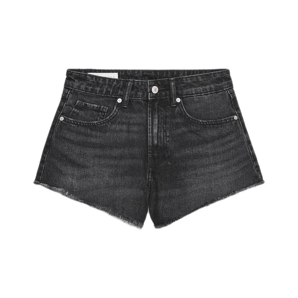 ZARA Trf Черные Женские Джинсовые Шорты