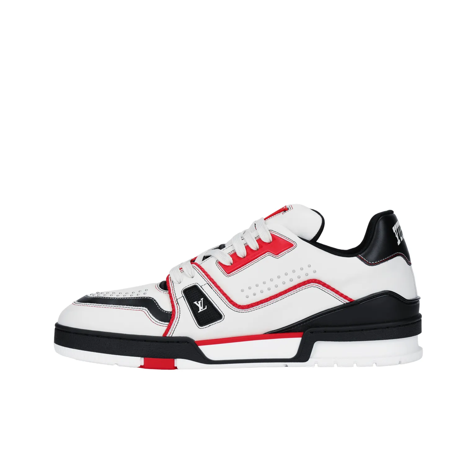 LOUIS VUITTON Trainer Skateboard Shoes Unisex Low-Top Red Black