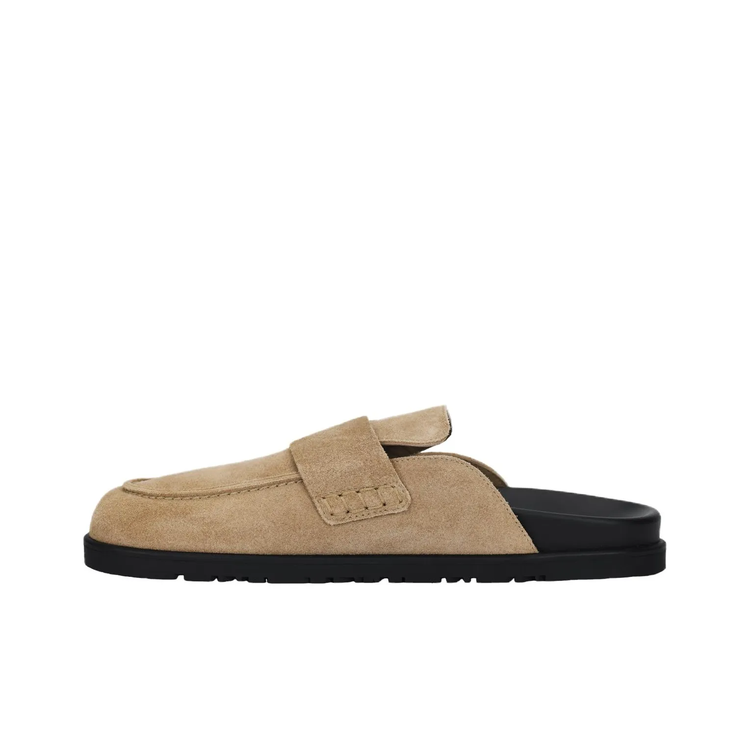HERMES Go Closed Toe Slippers Women's Beige Yellow