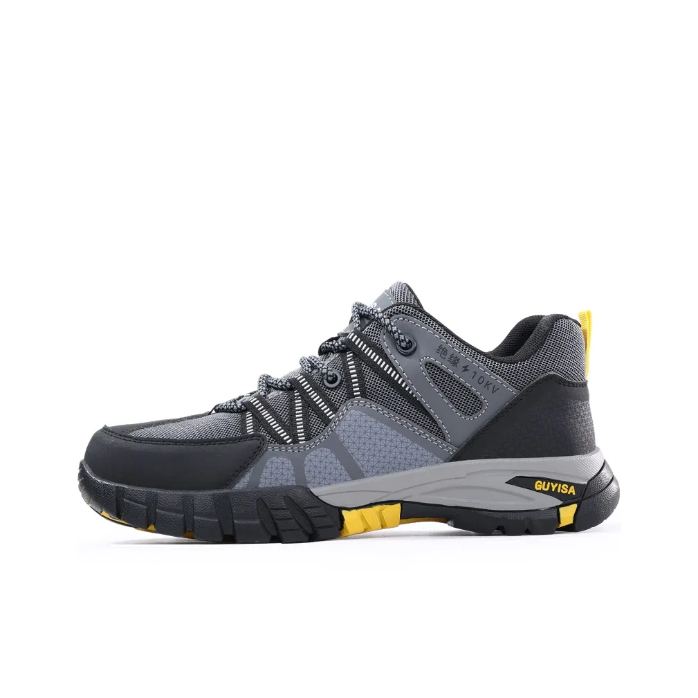 GUYISA Безопасность & Защитная обувь, низкий топ, темно-серый, унисекс
