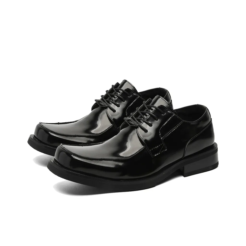 Lanza Повседневные кожаные туфли унисекс ярко-черные