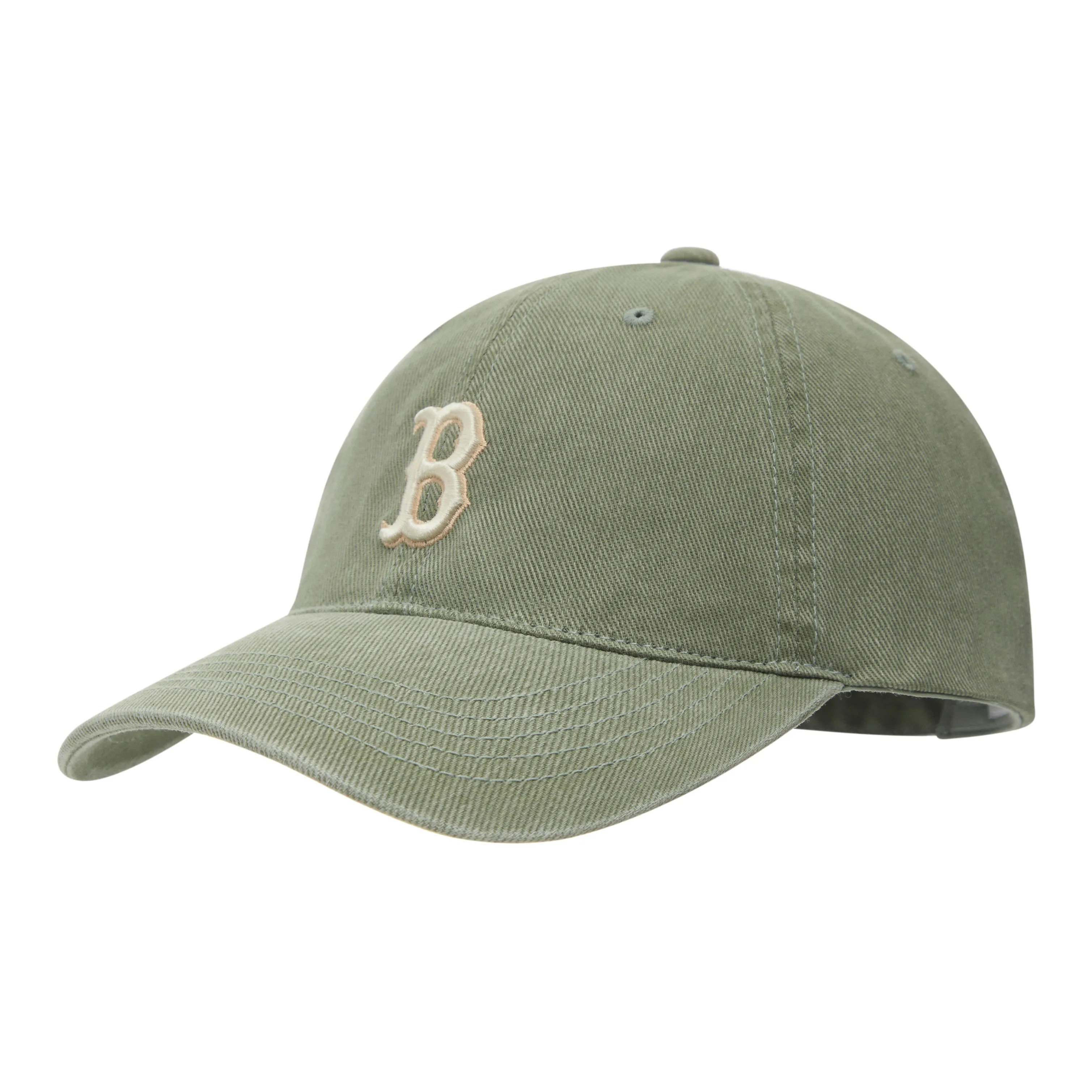 Бейсбольные кепки MLB Base Logo из хлопка унисекс серо-зеленые