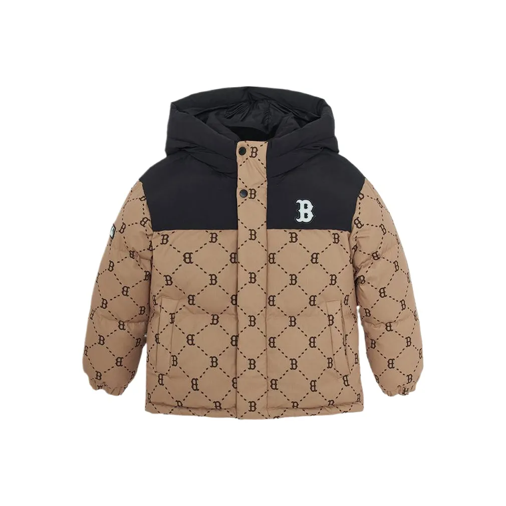 MLB KIDS Пуховик Бостон Красный So 25FW Стандарт Бежевый Желтый Детский