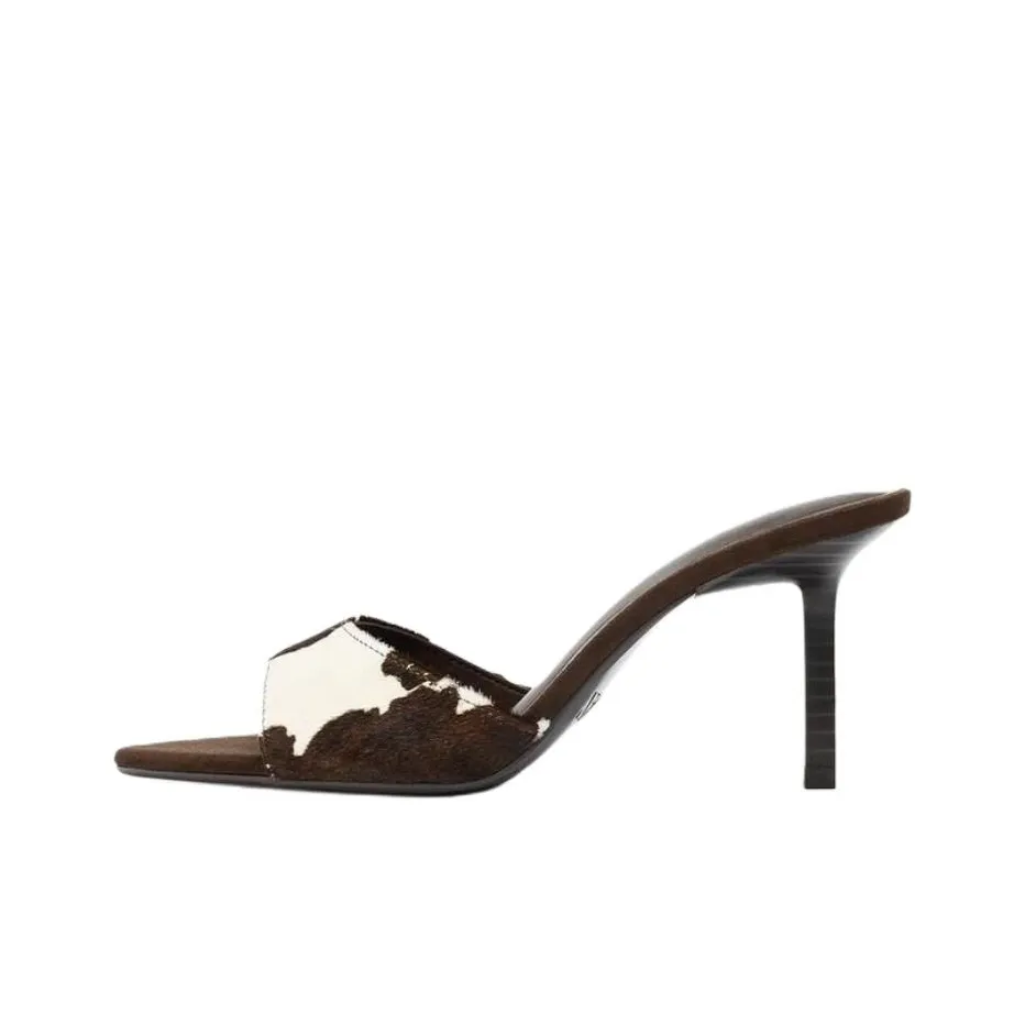 ZARA Слипоны Женские Коричневый