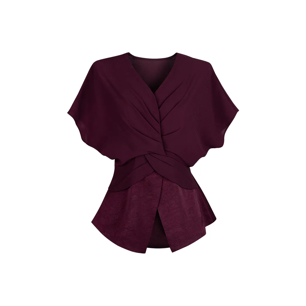 Tang Xi Рубашка с утяжкой на талии похудение утонченный топ женский