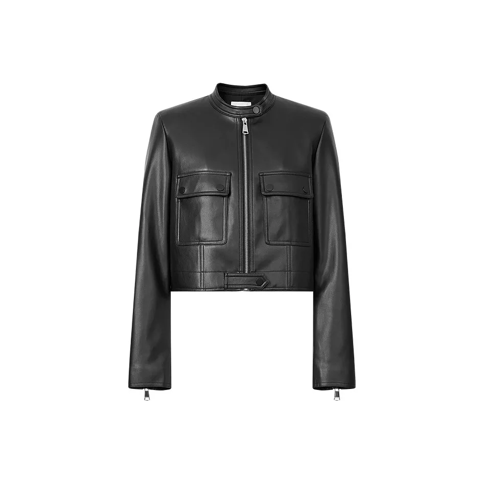 Hopeshow кожаная куртка женская