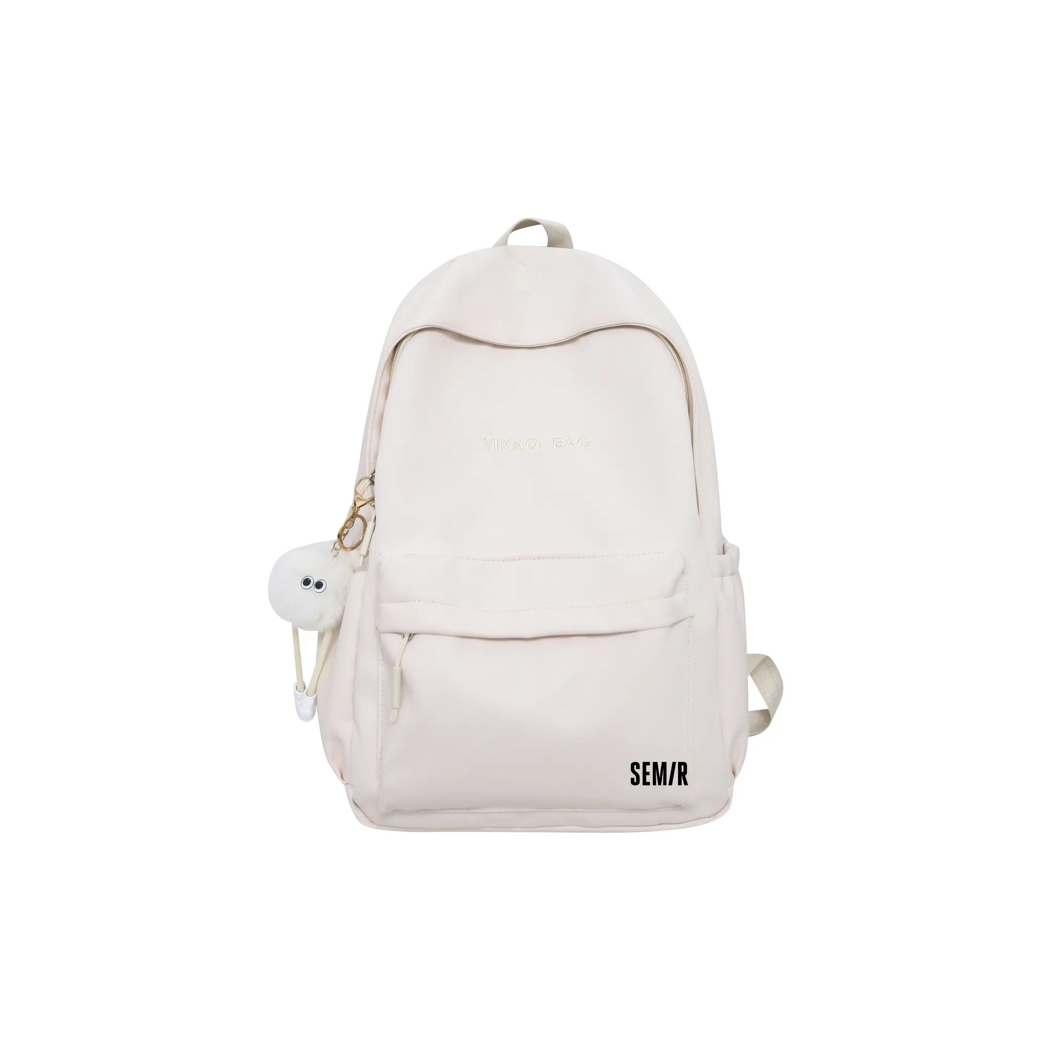 SEM R Нейлон Рюкзак Стандартный Унисекс Экрю Черный Розовый Фиолетовый Кофейный