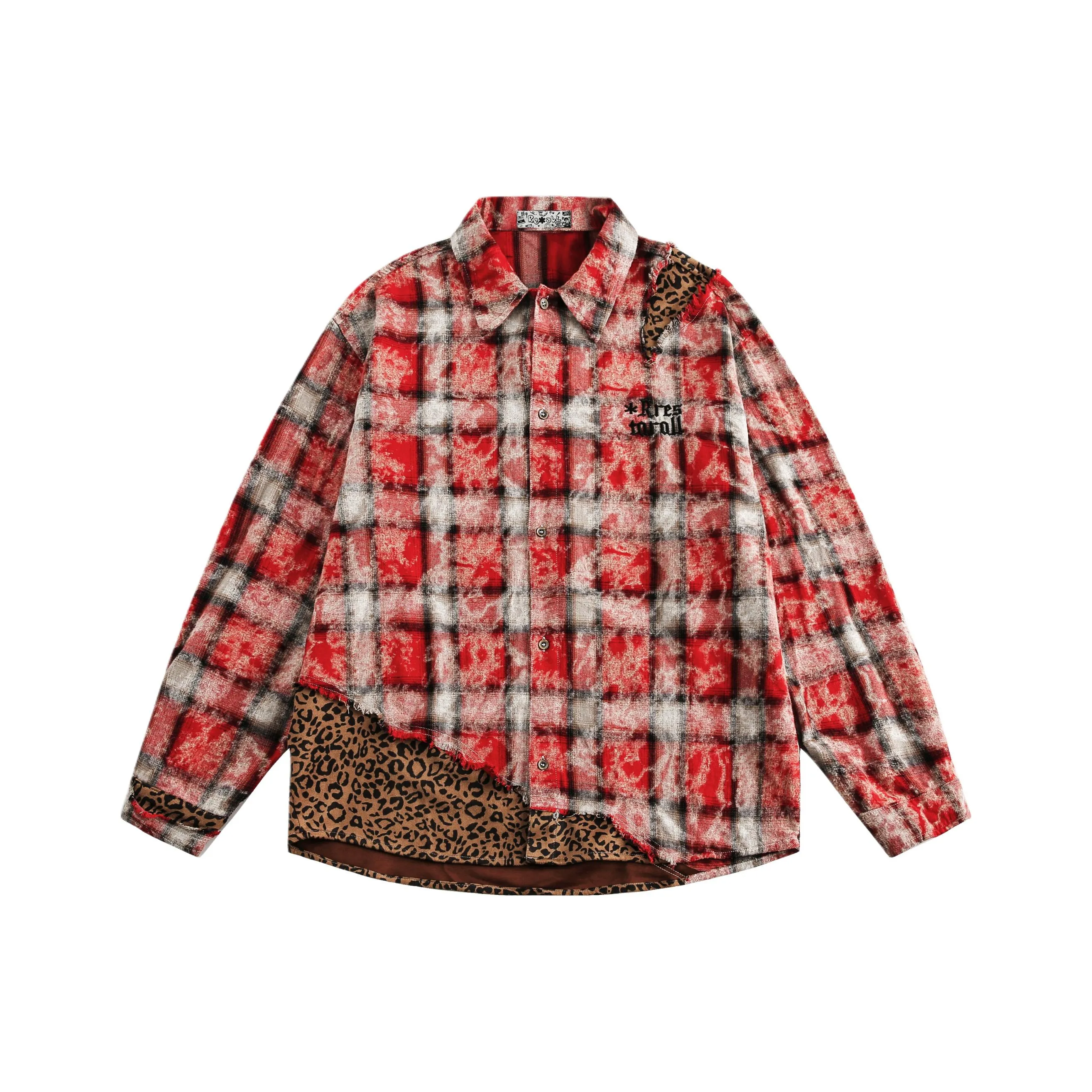 H YXIANG Огненно-красные Женские Рубашки