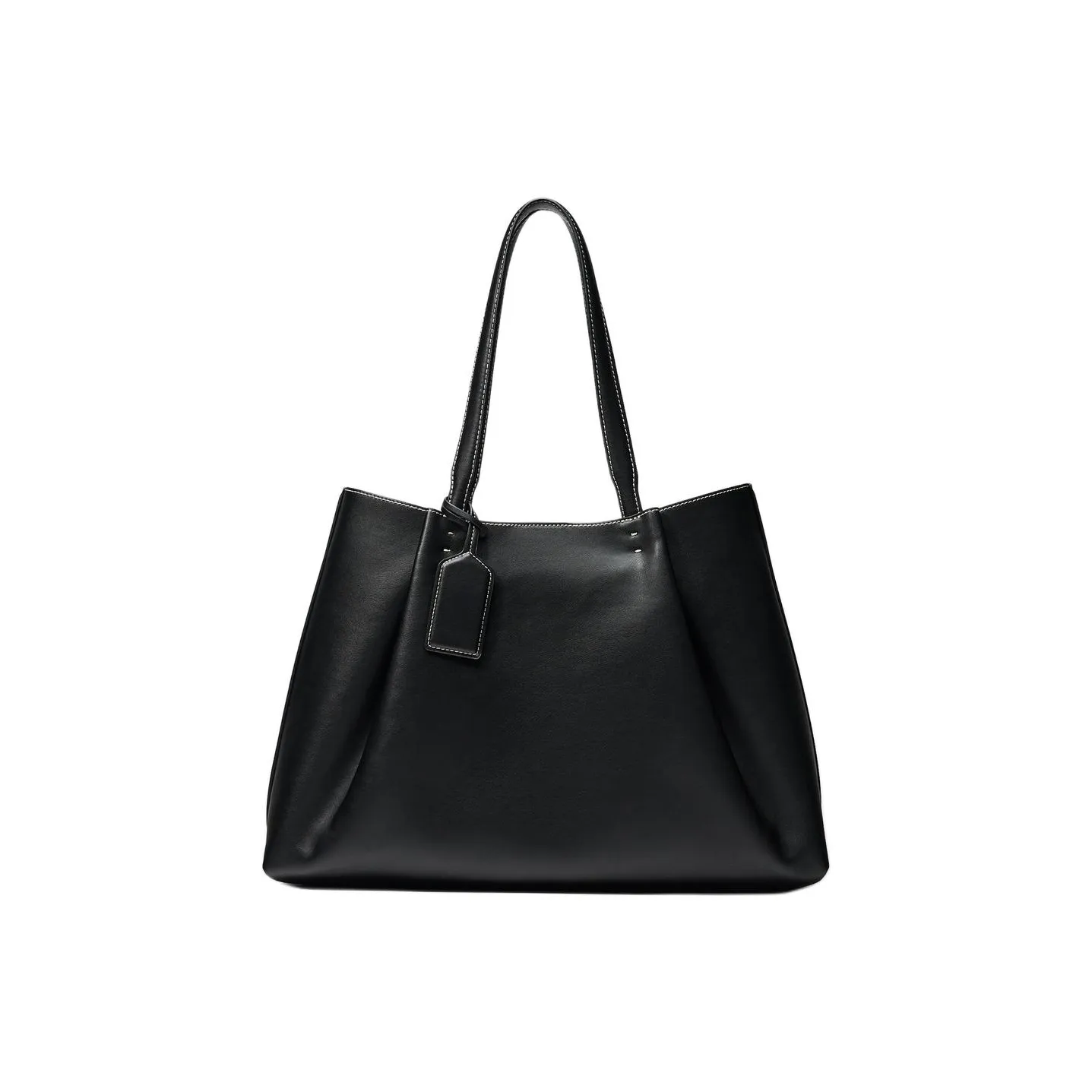 ZARA ПУ (полиуретан) Тоут Сумка Сумка для покупок Сумка на плечо Большая Женская Черная