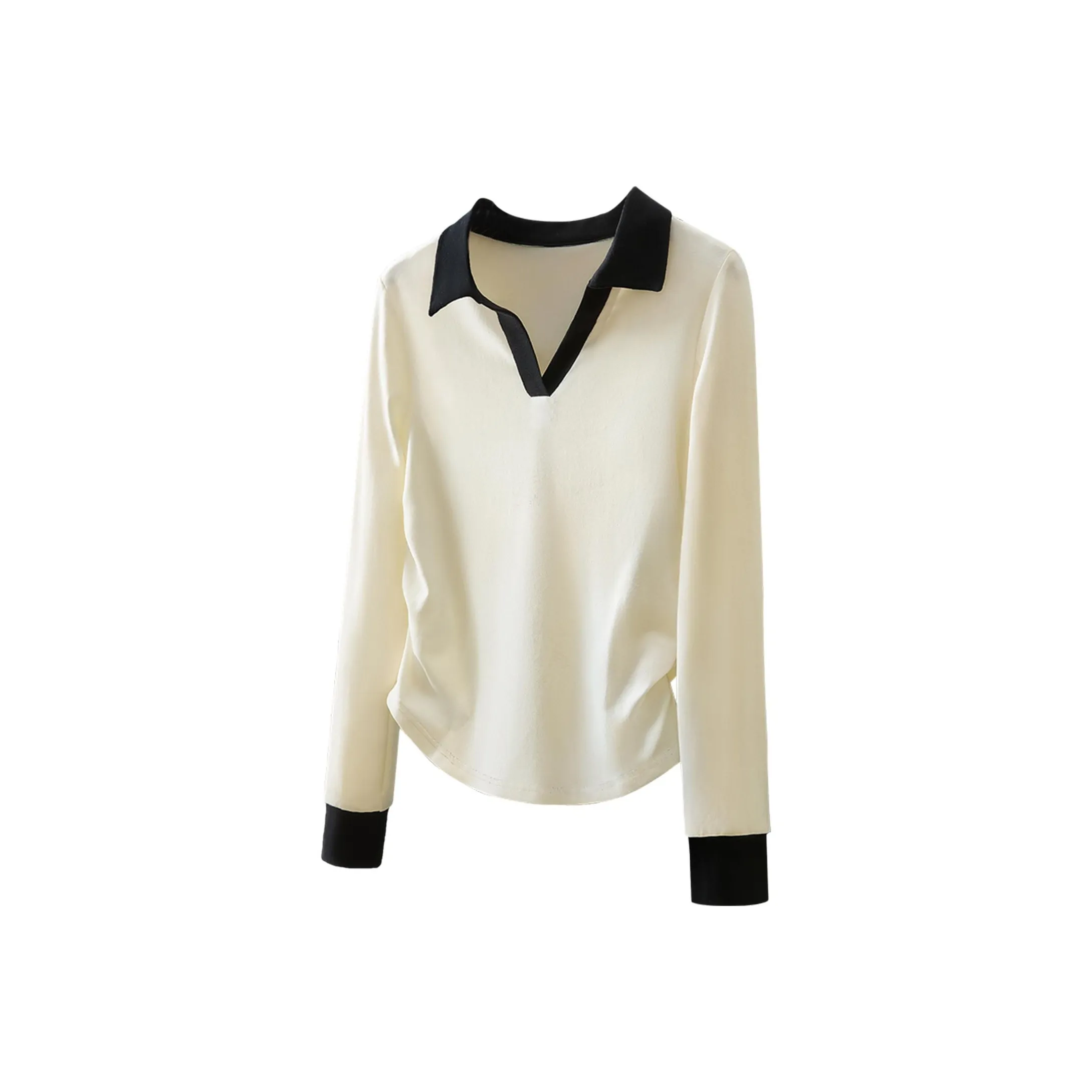 SIBAISHE Абрикос и Черный Ожерелье-чокер Женские T-рубашки