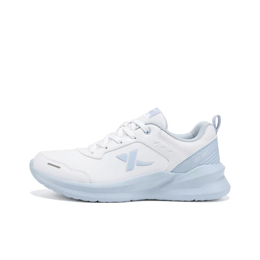 XTEP Амортизация Износостойкий Низкий Топ Повседневная Обувь Женская Новая Белый Закат Пыльно-Синий