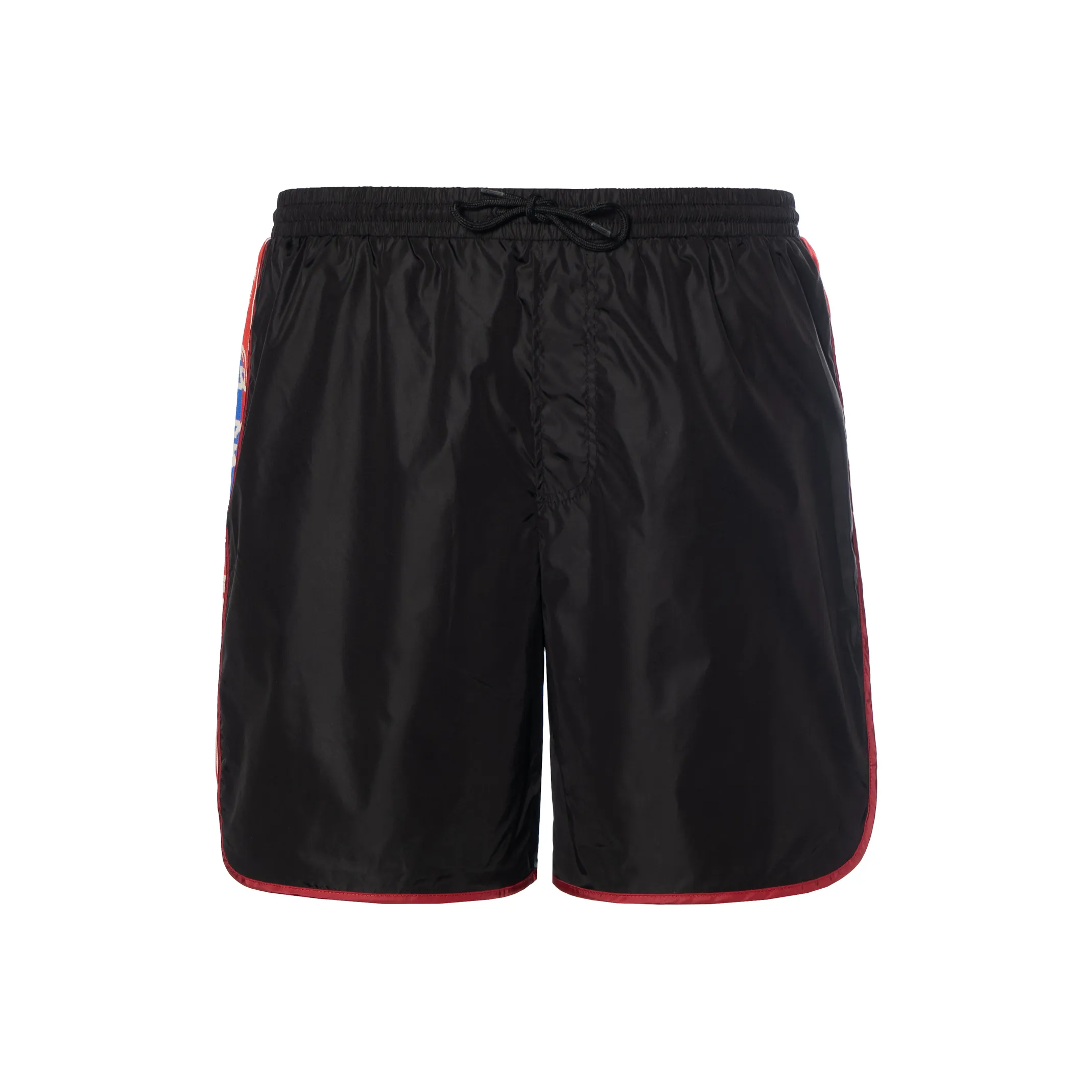GUCCI Nylon Swim Shorts With Logo Stripe