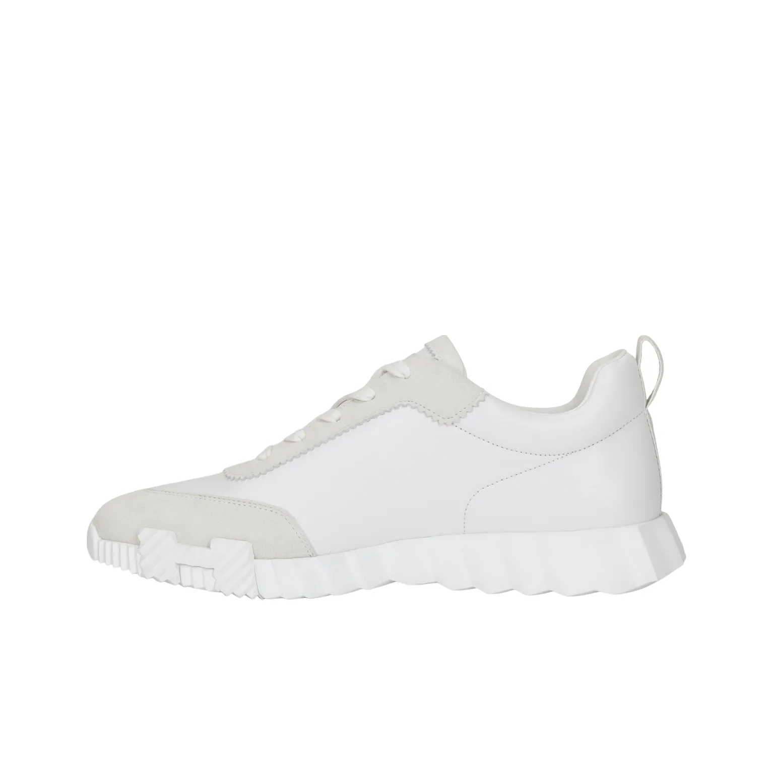 HERMES Bouncing Low Top Casual Shoes Men's White