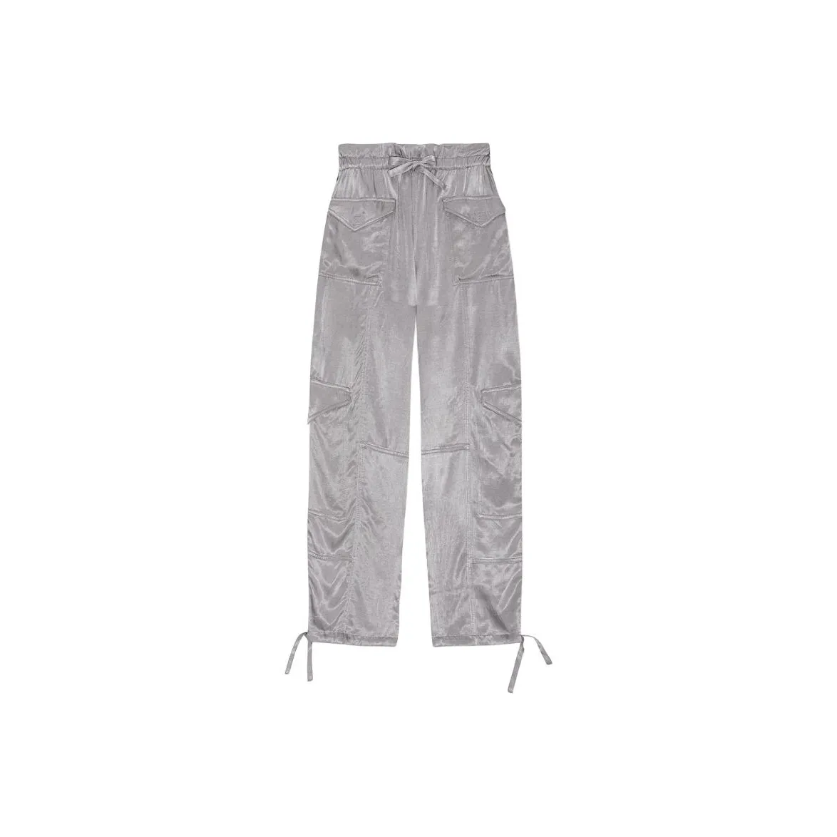 GANNI Cargo Pants Women's Frost Gray