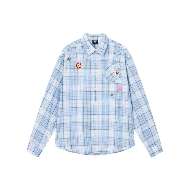 A Chock Светло-синие унисекс рубашки