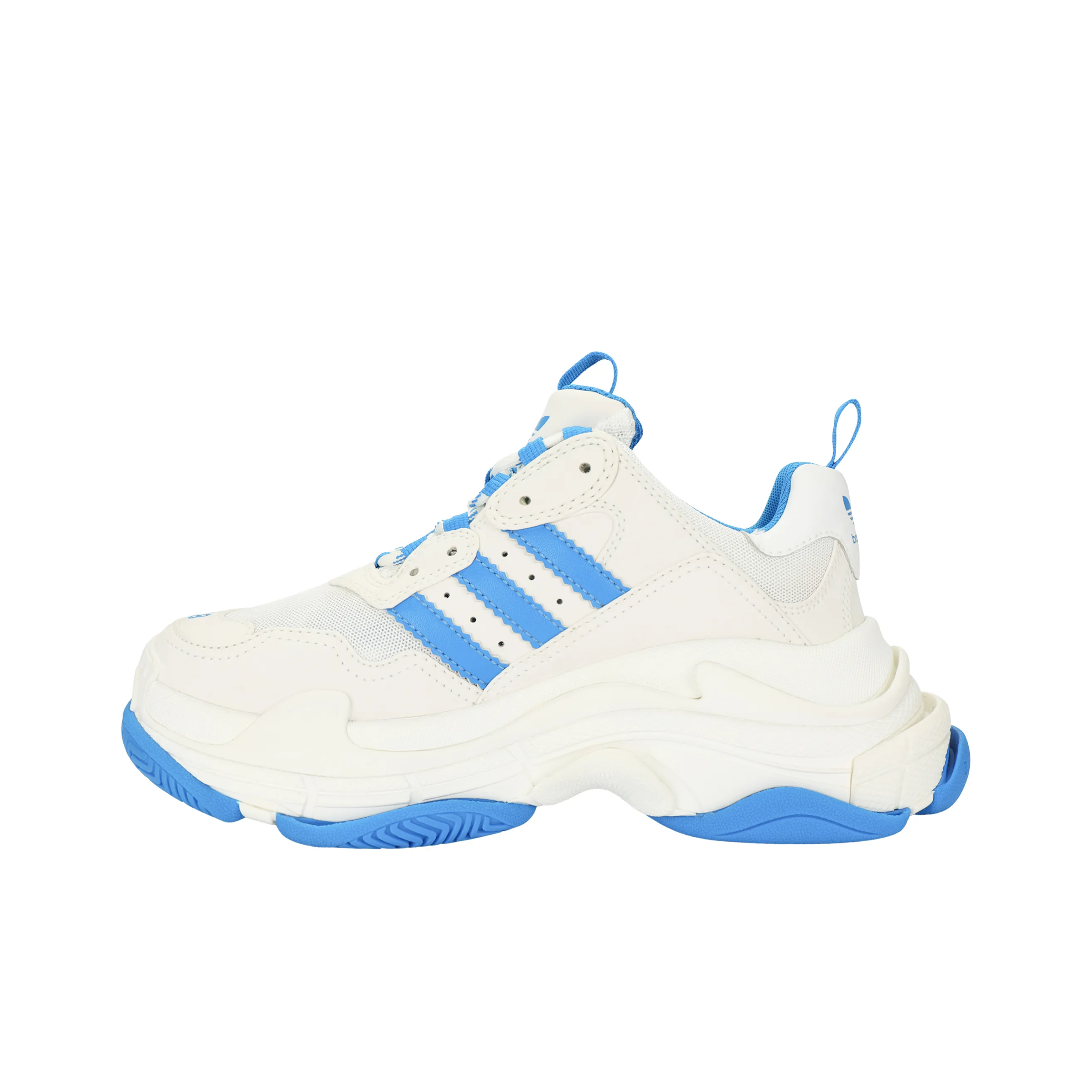 Balenciaga X Adidas Triple S White Blue Women's