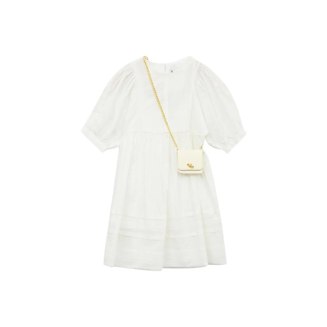 SUNTOMORROW Платье 2025 Лето Белый Подростки