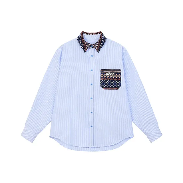 A Chock Синий Унисекс Рубашки