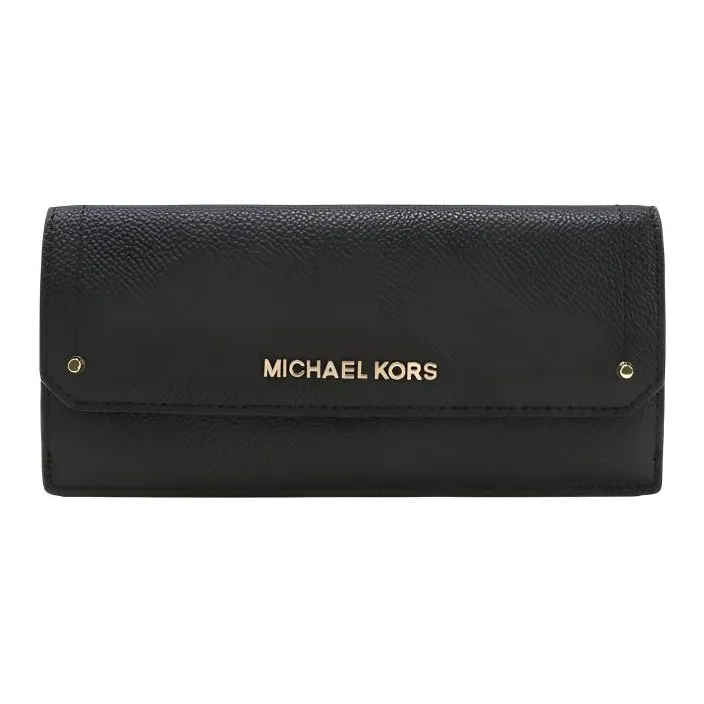 MICHAEL KORS Hayes Кожа Кошелек Женские Чисто черный