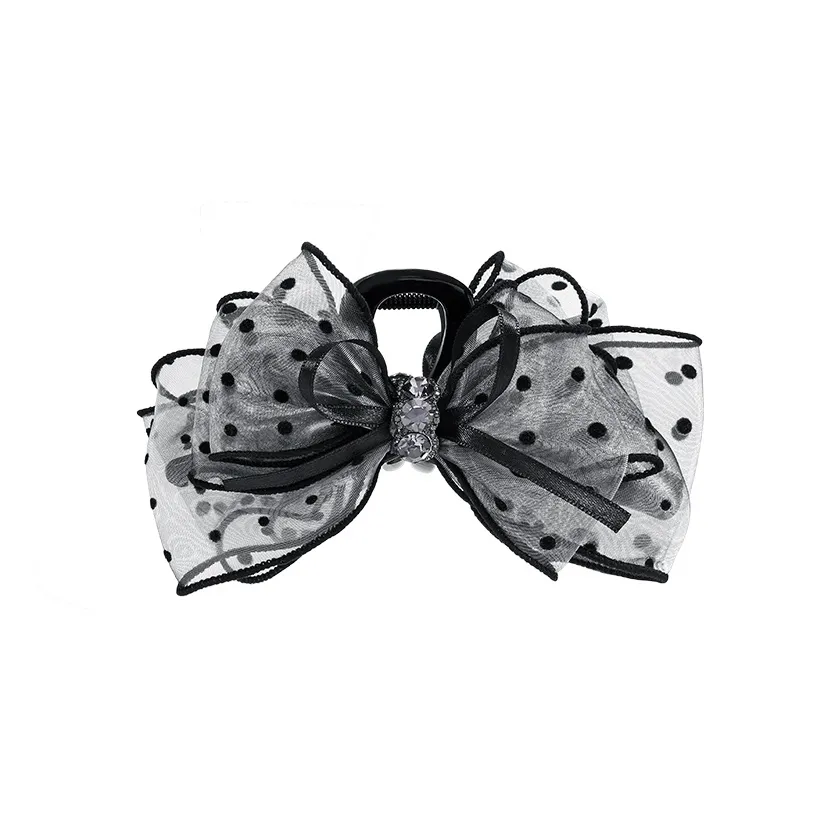 ROYALSASA Шелковый шифон Заколки для волос Женские