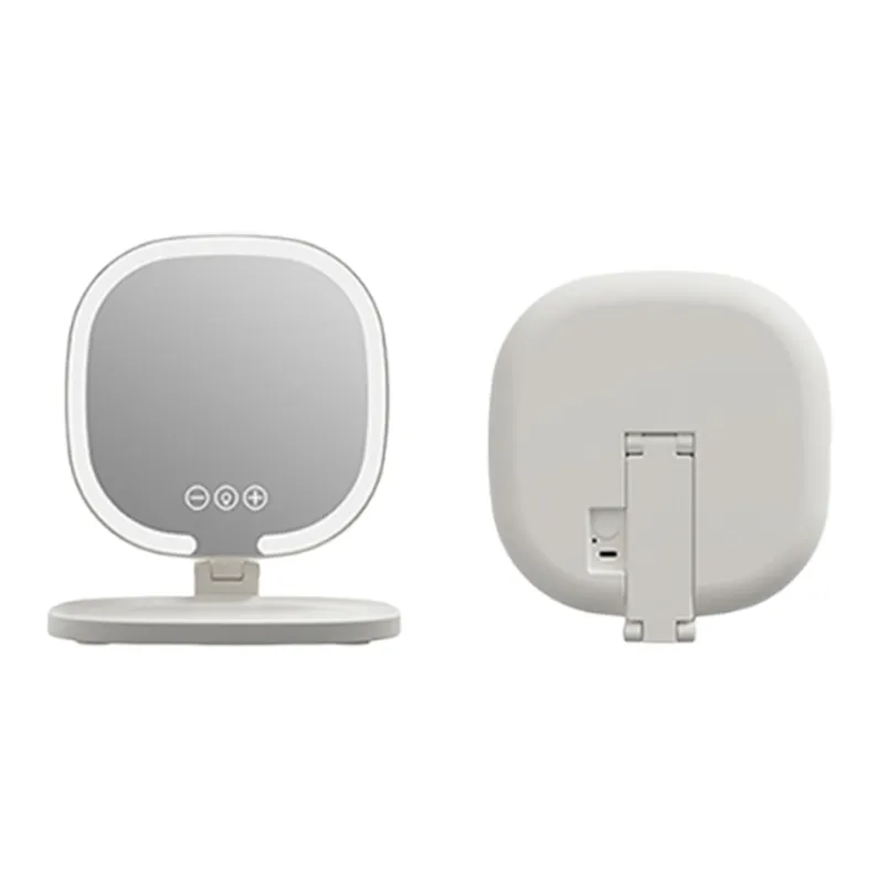 HOUYA LED Зеркало для макияжа с светом для спальни портативное карманное зеркало с встроенным светом портативное зеркальце