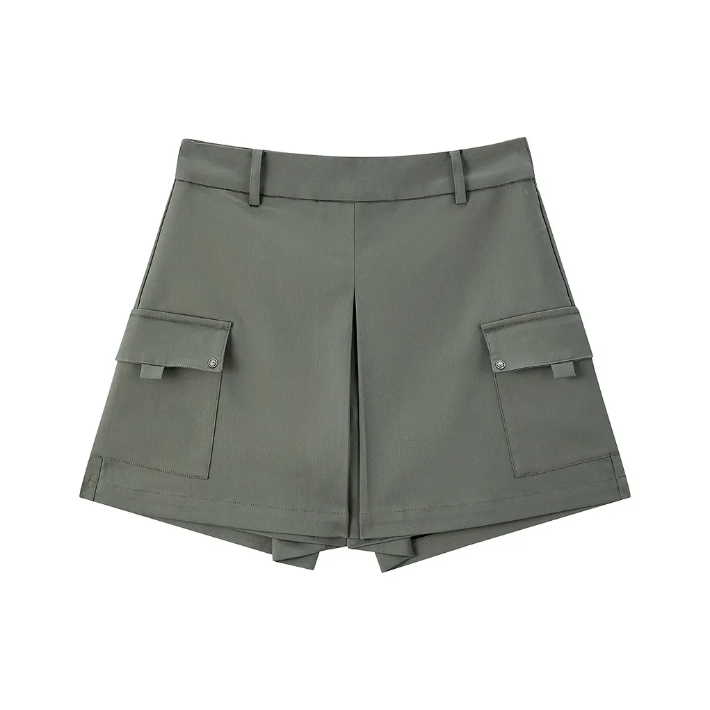 LEDIN Charcoal Gray Женские Повседневные Шорты