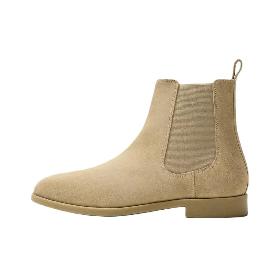 ZARA Челси Мужской Песочный Коричневый