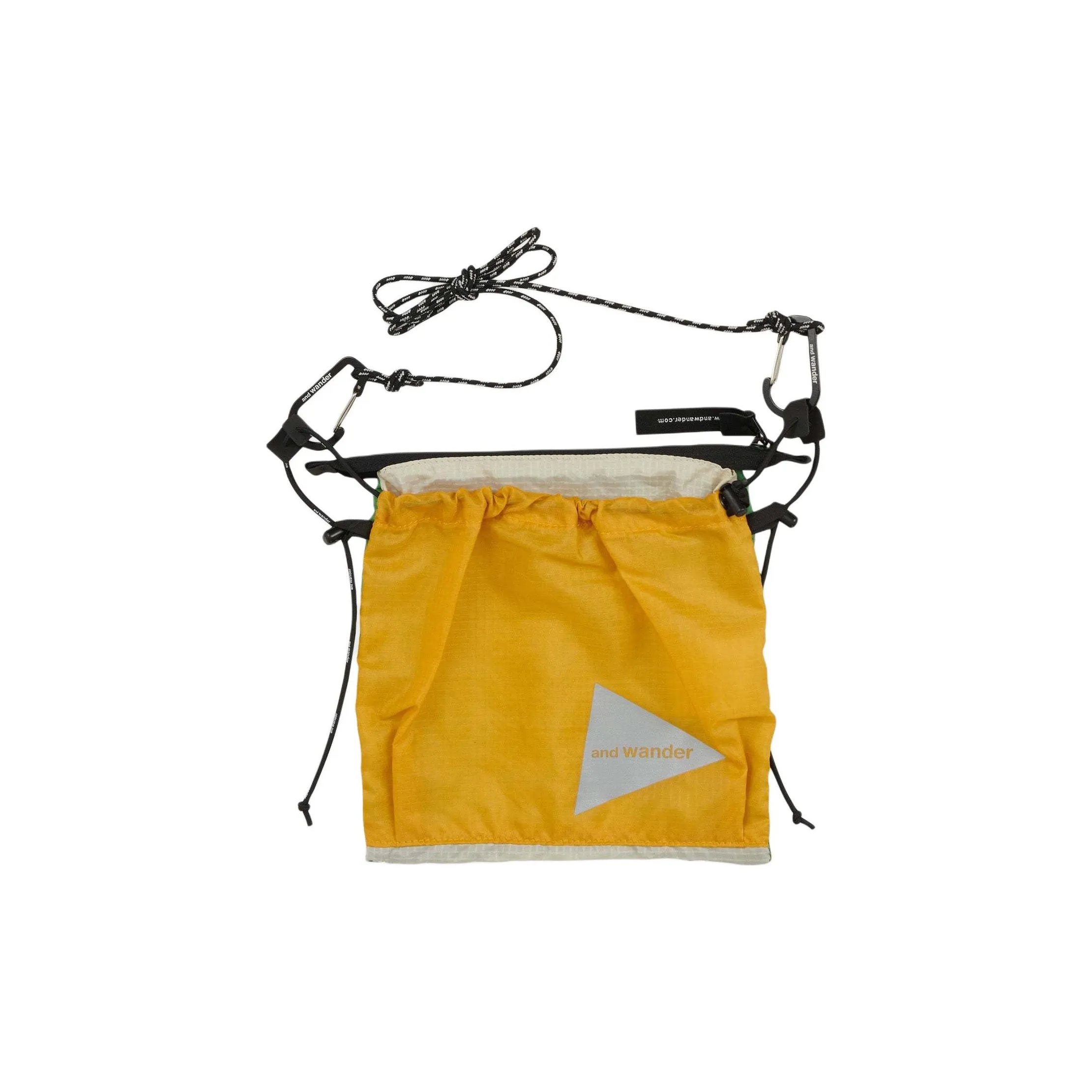 And wander Collaboration Сумка через плечо Нейлон Оранжевый и Зеленый Унисекс