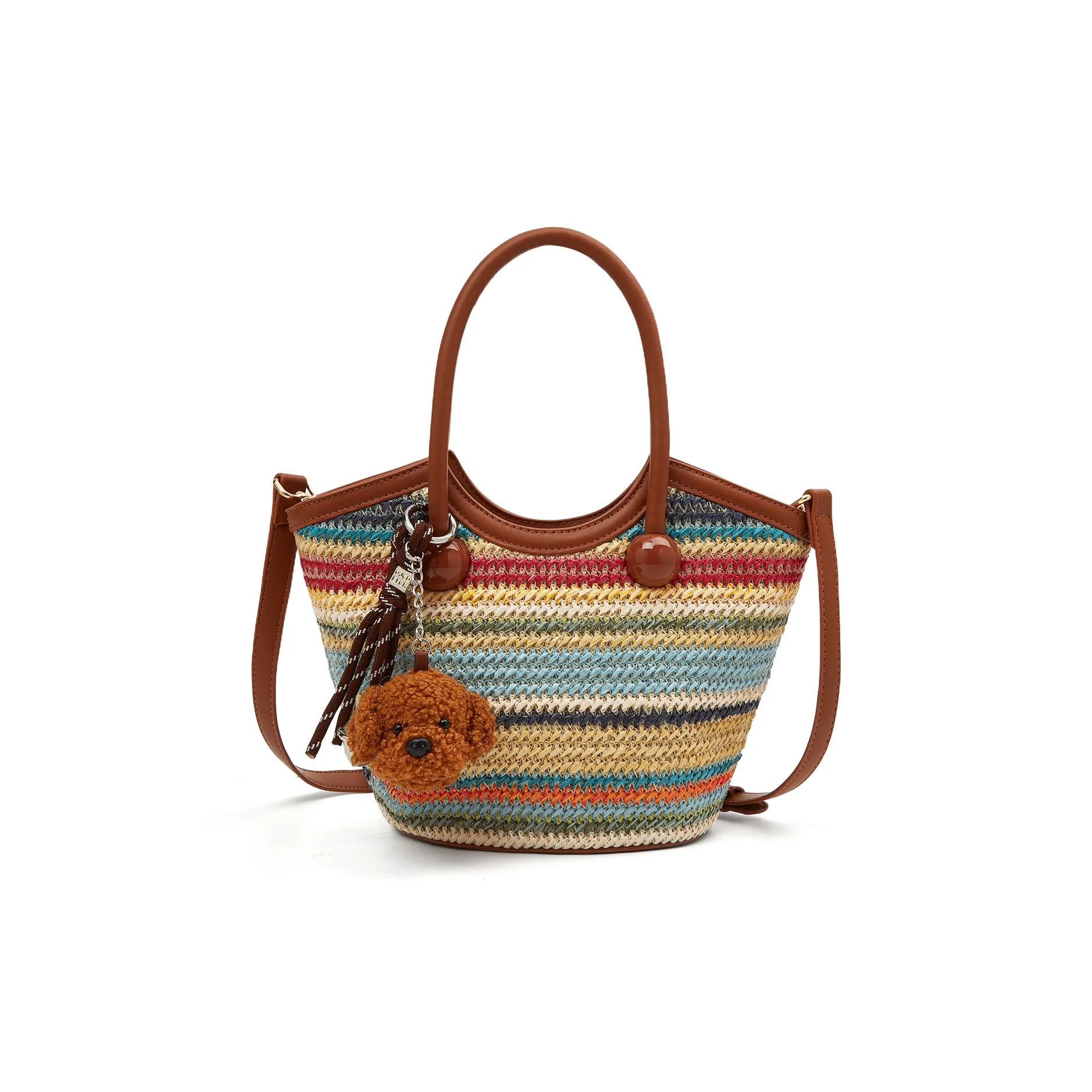 Safiya Синтетическая кожа Тоут Через плечо Одно плечо Сумка Обычный Женский Полосы