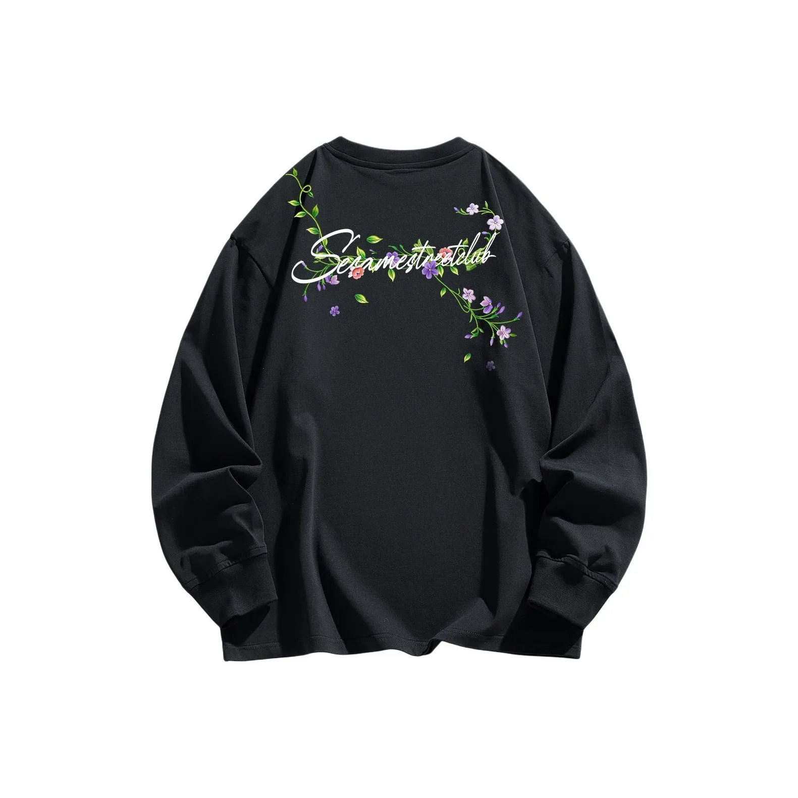 Улица Сезам Длинный рукав Т-рубашка Унисекс