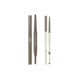 2종 세트: 크레센트 문 Eyebrow Pencil #04 다크 브라운 0.26g + 칼날 Eyeliner 겔 펜 #02 엘레강스 브라운 0.06g