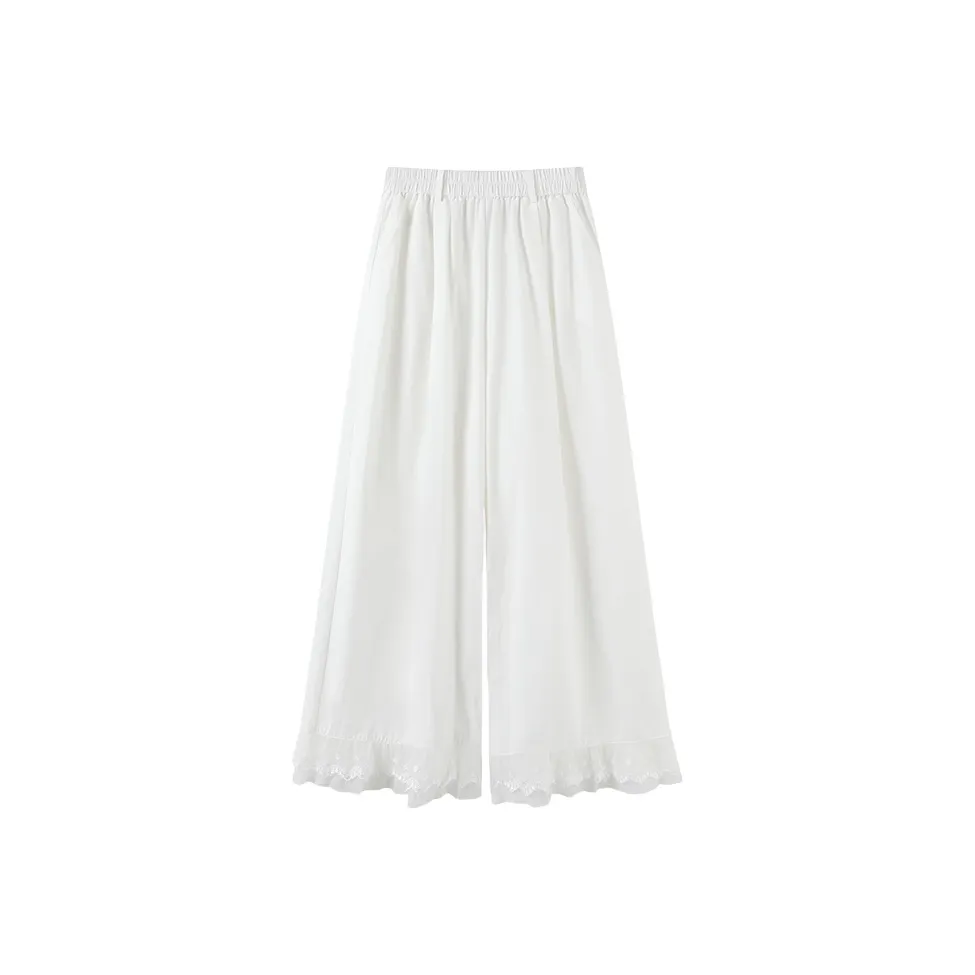 MIIOW Белый Женские Повседневные Брюки