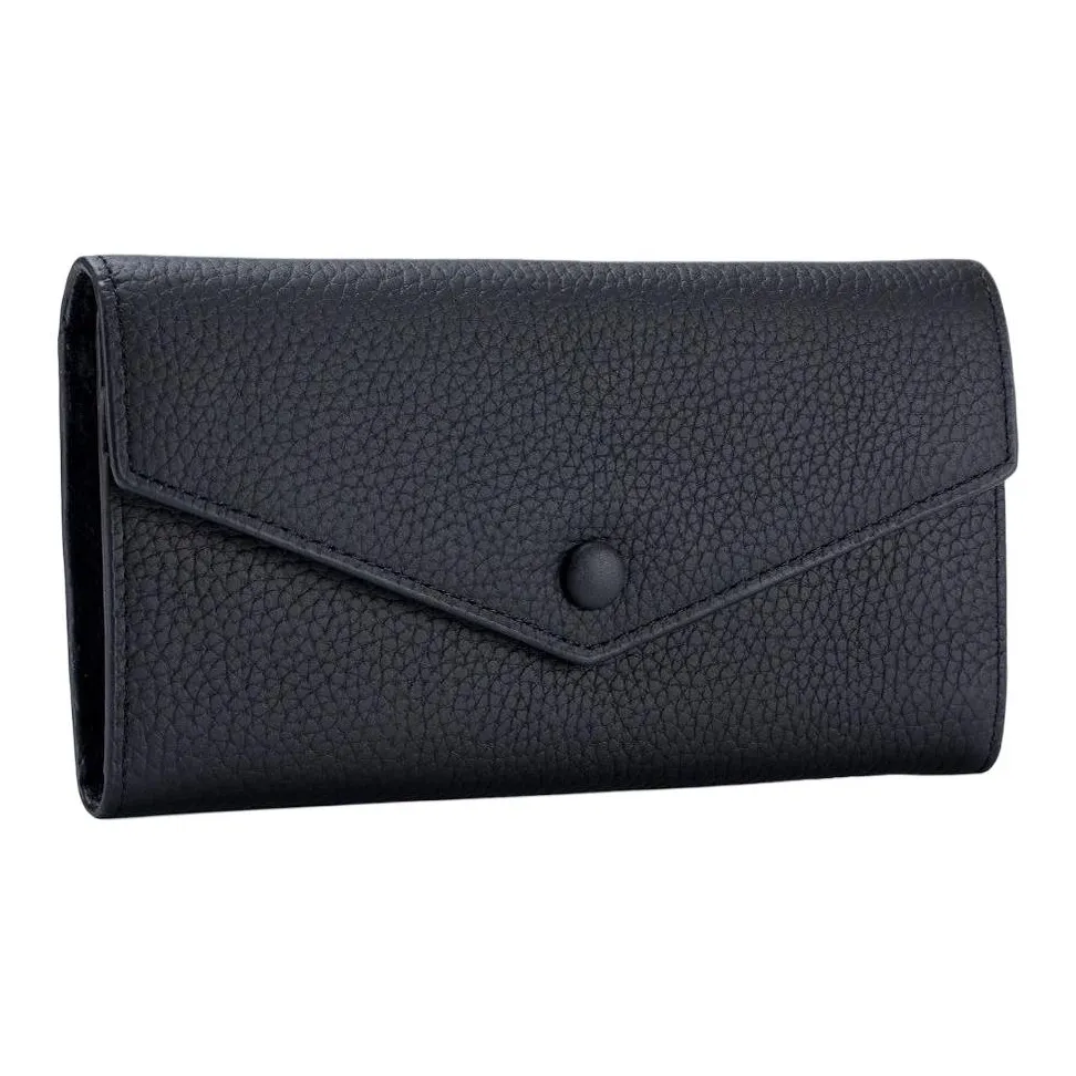 QIAJIAN Клатч из крупнозернистой текстуры коровьей кожи длинный кошелек женский многоцветный