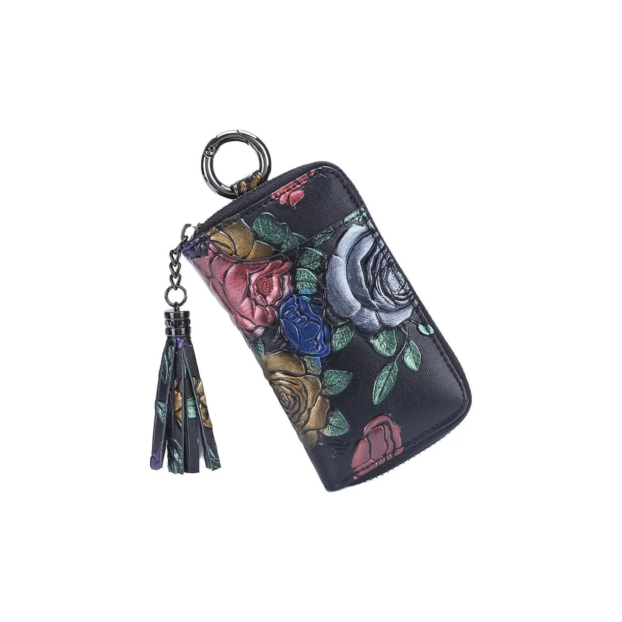 QIAJIAN Коровья кожа Key Pouch Стандартный Женский Многоцветный