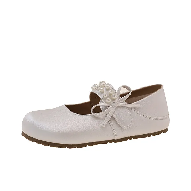 Wuji Плоская подошва Туфли Мэри Джейн Женские