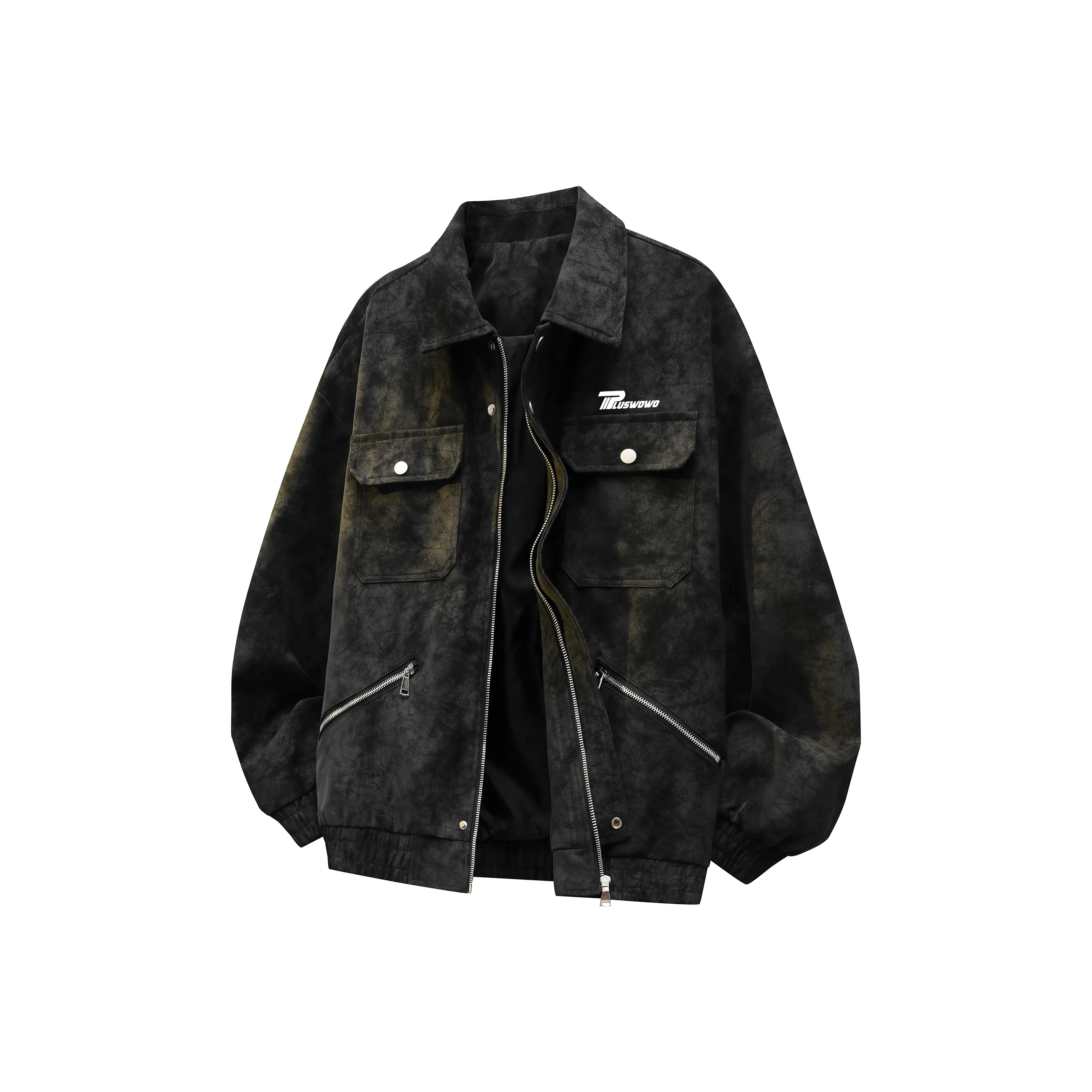 PLUSWOWO Унисекс Кожаные куртки