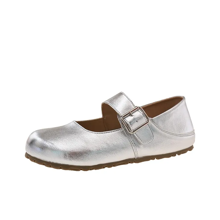 Wuji Плоская подошва Туфли Мэри Джейн Женские