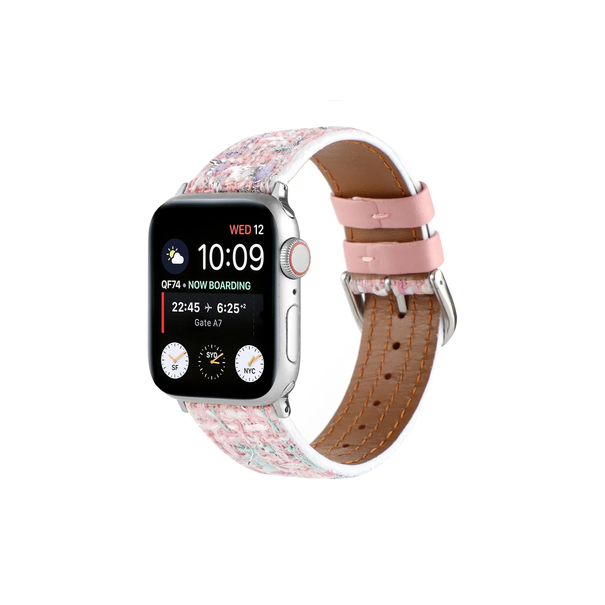 TooGowa Ремешок Apple Совместимость Шерсть Натуральная кожа Материал