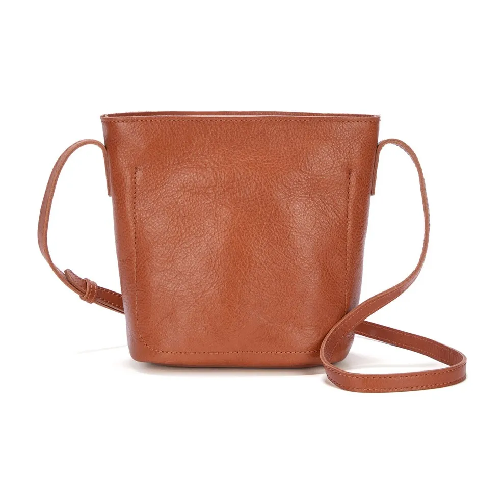 VANDEE Вода Окрашенная Растительное дубление Натуральный Потертый Коровья кожа Сумка через плечо Стандартный Женский Многоцветный