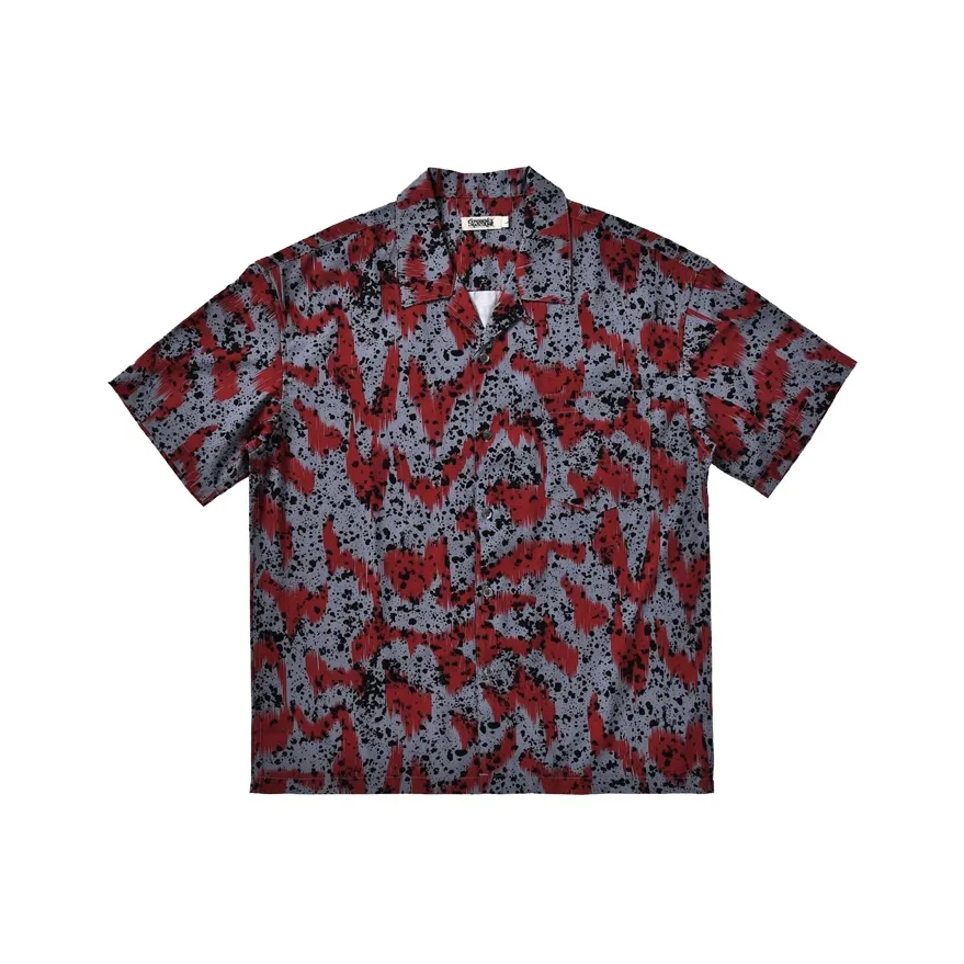 EXPM Красный Серый Мужские Рубашки