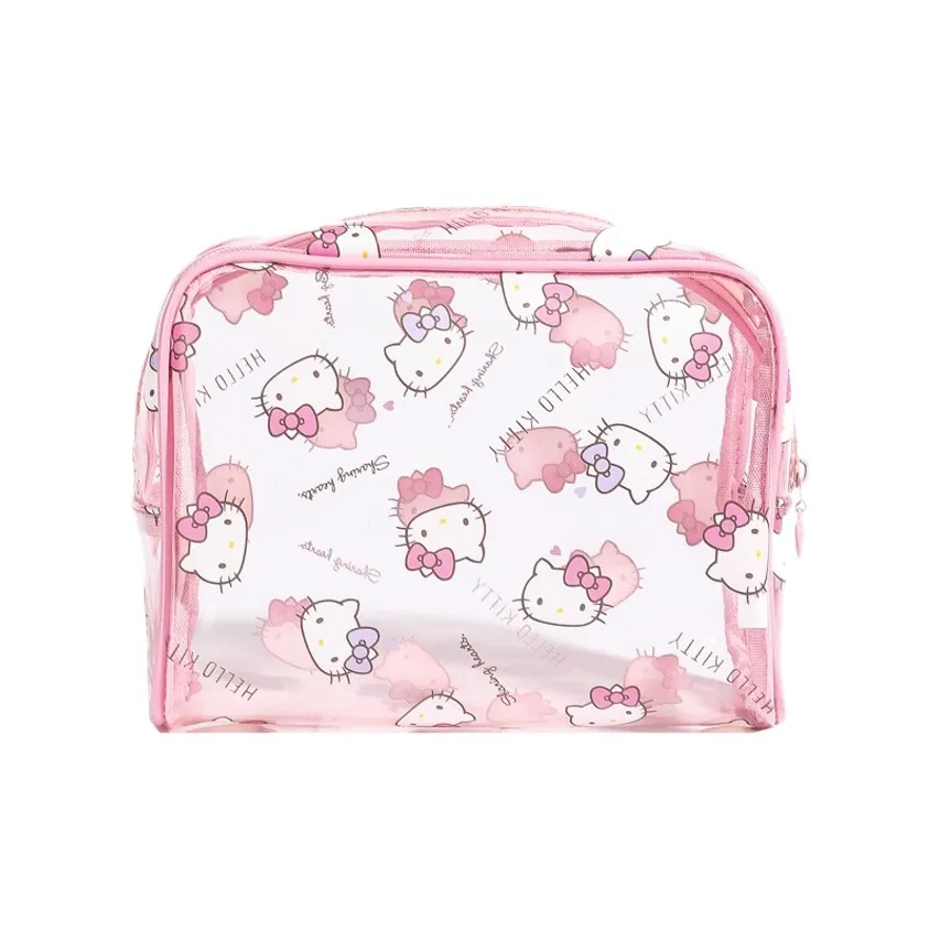 Sanrio Hello Kitty My Melody ПВХ Путешественный мешок для хранения Женский Розовый