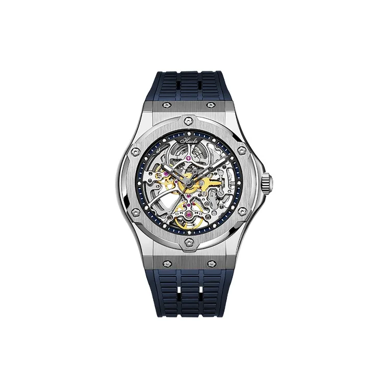 HaofaTourbillon Automatic Mechanical Movement Watch Men's Watches Skeleton Dial